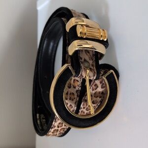 LEATHEROCK Women's Genuine Leather Vintage Statement Belt Size Large